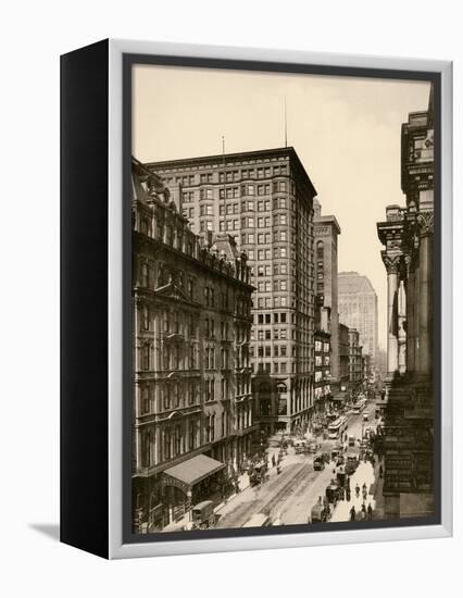 Randolph Street in the Chicago Loop, 1890s-null-Framed Premier Image Canvas