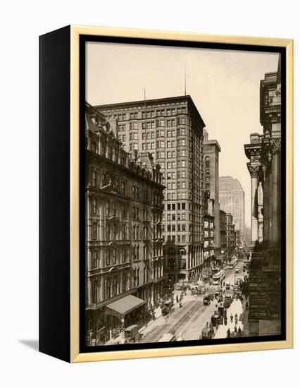 Randolph Street in the Chicago Loop, 1890s-null-Framed Premier Image Canvas