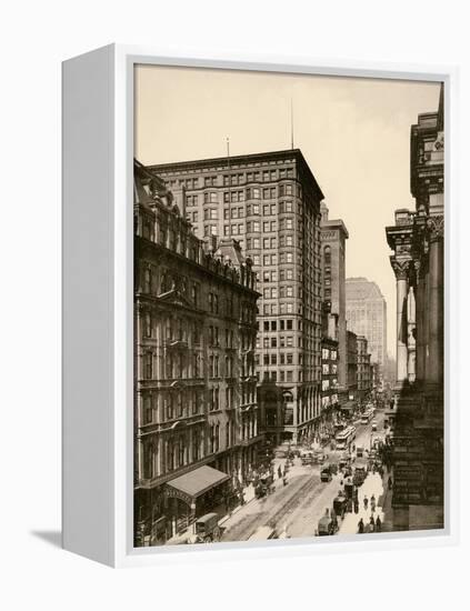 Randolph Street in the Chicago Loop, 1890s-null-Framed Premier Image Canvas