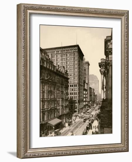 Randolph Street in the Chicago Loop, 1890s-null-Framed Giclee Print