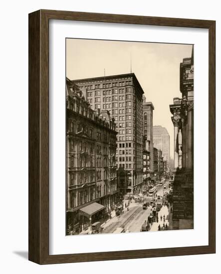 Randolph Street in the Chicago Loop, 1890s-null-Framed Giclee Print