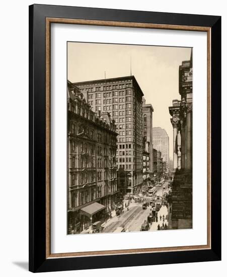 Randolph Street in the Chicago Loop, 1890s-null-Framed Giclee Print