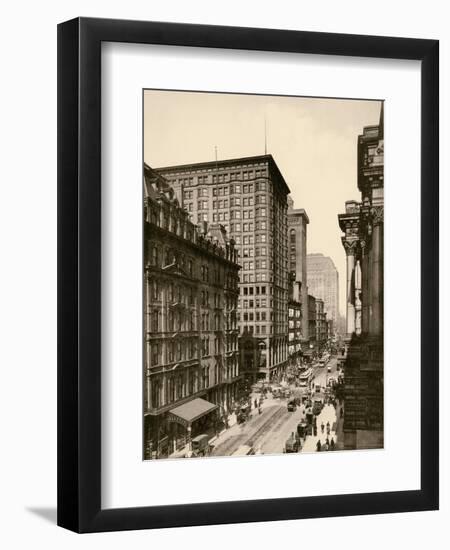 Randolph Street in the Chicago Loop, 1890s-null-Framed Giclee Print