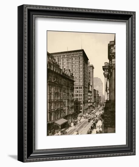 Randolph Street in the Chicago Loop, 1890s-null-Framed Giclee Print