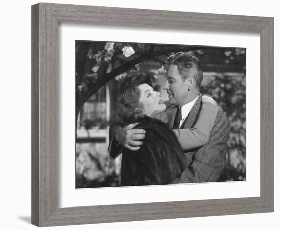 Random Harvest, from Left: Greer Garson, Ronald Colman, 1942-null-Framed Photo