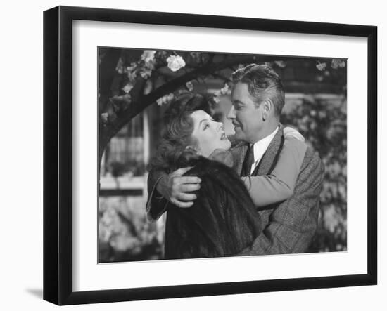 Random Harvest, from Left: Greer Garson, Ronald Colman, 1942-null-Framed Photo