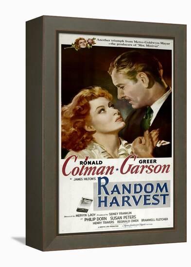 Random Harvest, Greer Garson, Ronald Colman, 1942-null-Framed Stretched Canvas