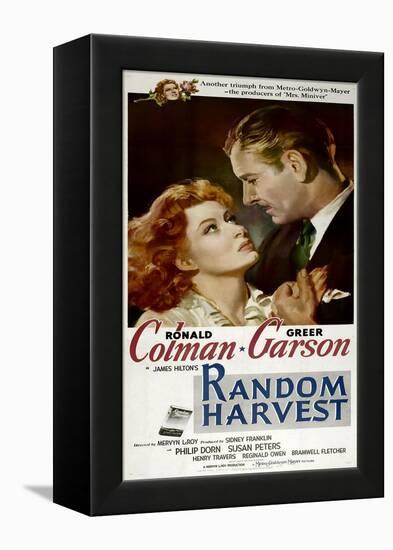 Random Harvest, Greer Garson, Ronald Colman, 1942-null-Framed Stretched Canvas