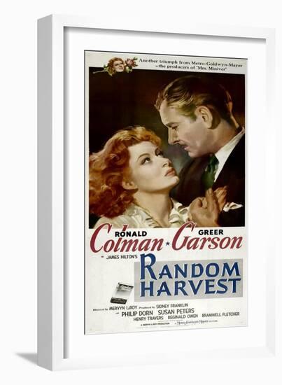 Random Harvest, Greer Garson, Ronald Colman, 1942-null-Framed Premium Giclee Print