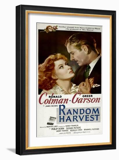 Random Harvest, Greer Garson, Ronald Colman, 1942-null-Framed Art Print