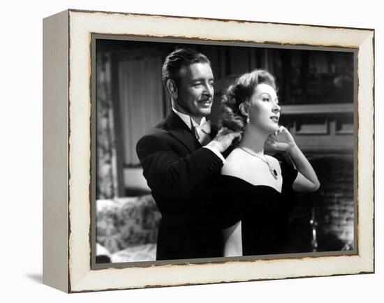 Random Harvest, Ronald Colman, Greer Garson, 1942, Fastening Necklace-null-Framed Stretched Canvas