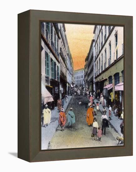 Random Street, Algiers, Algeria, Early 20th Century-null-Framed Premier Image Canvas