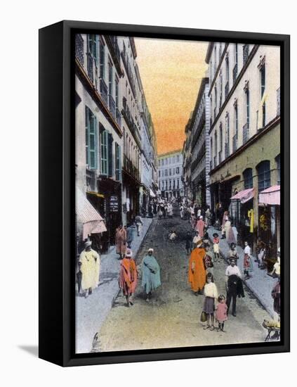 Random Street, Algiers, Algeria, Early 20th Century-null-Framed Premier Image Canvas