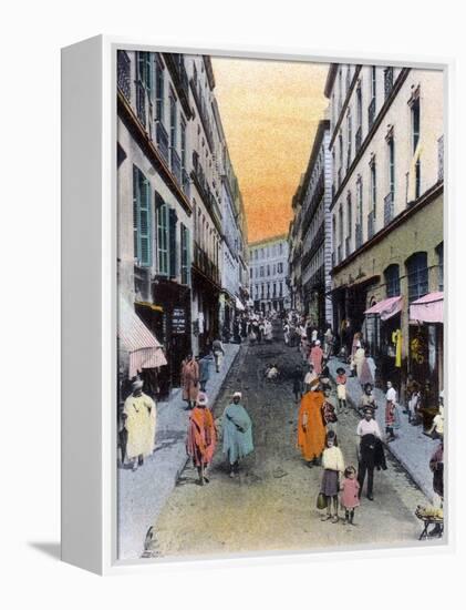 Random Street, Algiers, Algeria, Early 20th Century-null-Framed Premier Image Canvas