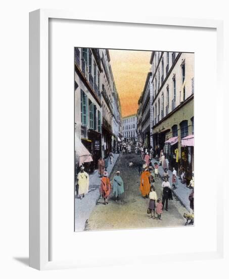 Random Street, Algiers, Algeria, Early 20th Century-null-Framed Giclee Print