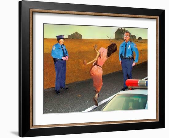 Random Testing-Barry Kite-Framed Art Print