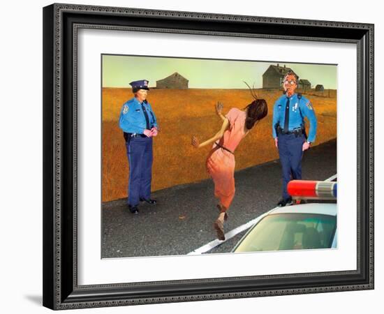 Random Testing-Barry Kite-Framed Art Print