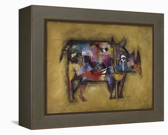 Randy the Rhino-John Douglas-Framed Premier Image Canvas