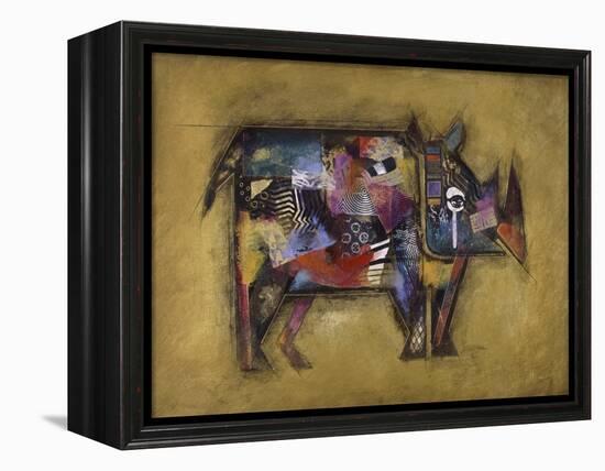 Randy the Rhino-John Douglas-Framed Premier Image Canvas