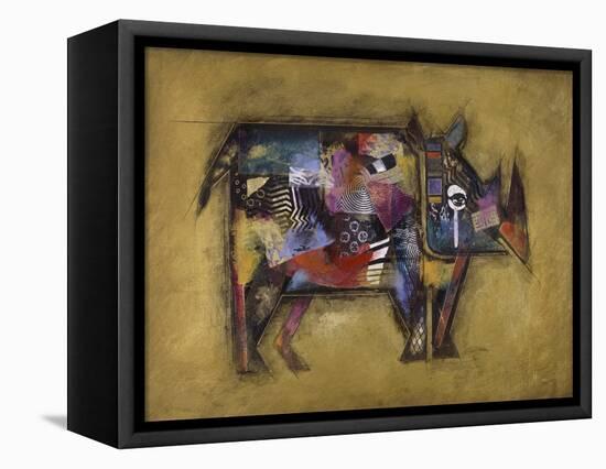 Randy the Rhino-John Douglas-Framed Premier Image Canvas