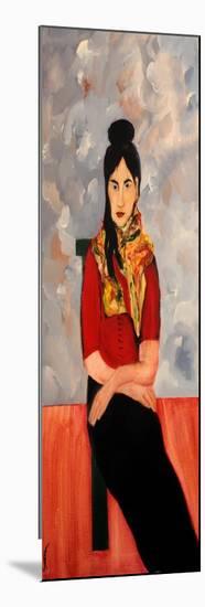 Ranee (Updated in Modigliani Style), 2016-Susan Adams-Mounted Giclee Print