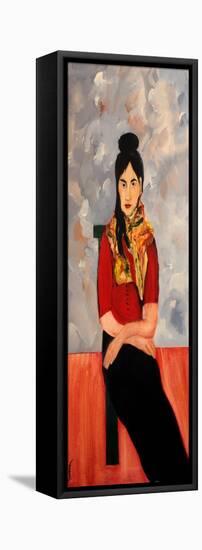 Ranee (Updated in Modigliani Style), 2016-Susan Adams-Framed Premier Image Canvas