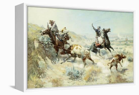 Range Mother, 1908-Charles Marion Russell-Framed Premier Image Canvas