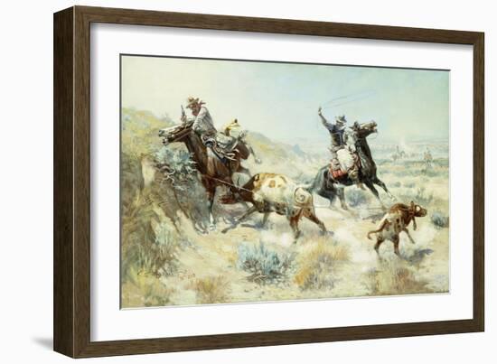 Range Mother-Charles Marion Russell-Framed Giclee Print