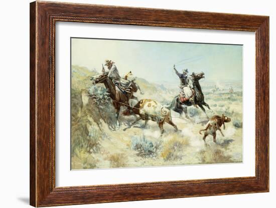 Range Mother-Charles Marion Russell-Framed Giclee Print