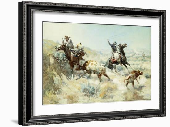 Range Mother-Charles Marion Russell-Framed Giclee Print