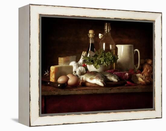 Range of Fresh Ingredients for Cooking-Steve Lupton-Framed Premier Image Canvas