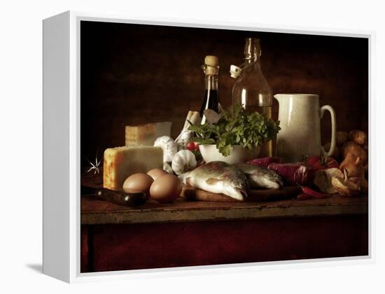 Range of Fresh Ingredients for Cooking-Steve Lupton-Framed Premier Image Canvas