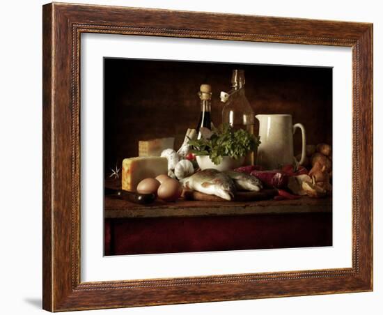 Range of Fresh Ingredients for Cooking-Steve Lupton-Framed Photographic Print