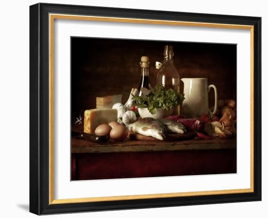 Range of Fresh Ingredients for Cooking-Steve Lupton-Framed Photographic Print