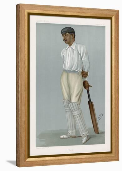 Ranjitsinhji Vibhaji Rajput Nobleman and English Cricketer Who Played for Sussex-Spy (Leslie M. Ward)-Framed Stretched Canvas