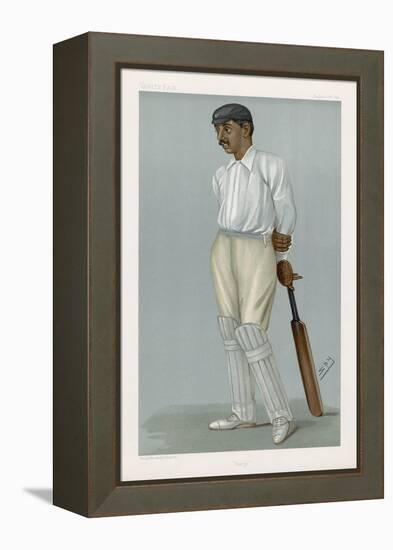 Ranjitsinhji Vibhaji Rajput Nobleman and English Cricketer Who Played for Sussex-Spy (Leslie M. Ward)-Framed Stretched Canvas