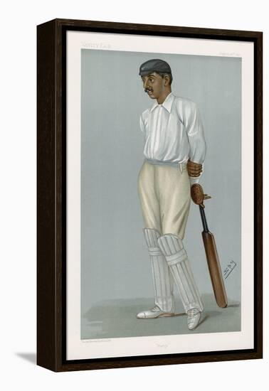 Ranjitsinhji Vibhaji Rajput Nobleman and English Cricketer Who Played for Sussex-Spy (Leslie M. Ward)-Framed Stretched Canvas