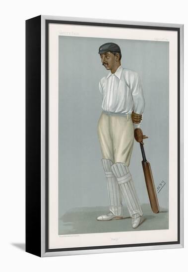 Ranjitsinhji Vibhaji Rajput Nobleman and English Cricketer Who Played for Sussex-Spy (Leslie M. Ward)-Framed Stretched Canvas