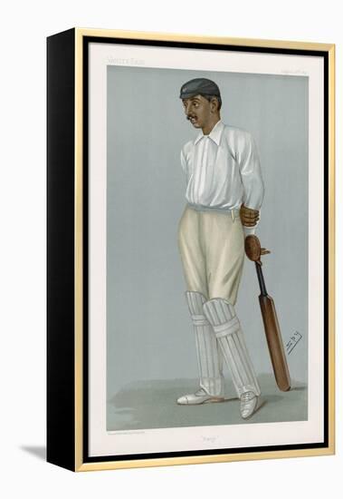 Ranjitsinhji Vibhaji Rajput Nobleman and English Cricketer Who Played for Sussex-Spy (Leslie M. Ward)-Framed Stretched Canvas