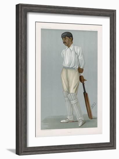 Ranjitsinhji Vibhaji Rajput Nobleman and English Cricketer Who Played for Sussex-Spy (Leslie M. Ward)-Framed Art Print