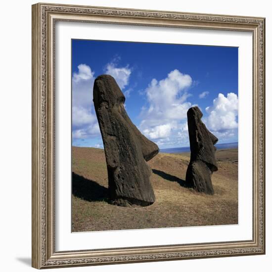 Rano Raraku, Outer Crater Slopes, Birthplace of the Moai (Statues), Unesco World Heritage Site-Geoff Renner-Framed Photographic Print