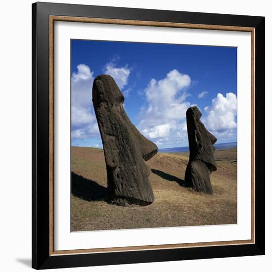 Rano Raraku, Outer Crater Slopes, Birthplace of the Moai (Statues), Unesco World Heritage Site-Geoff Renner-Framed Photographic Print