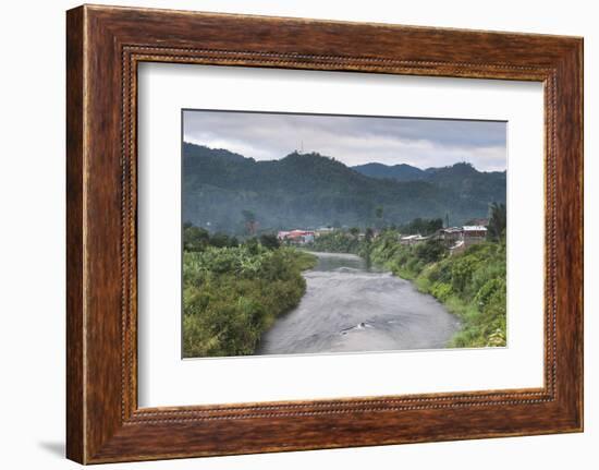 Ranomafana Town and Namorona River at Sunrise, Madagascar Central Highlands, Madagascar, Africa-Matthew Williams-Ellis-Framed Photographic Print