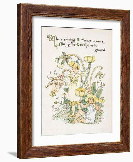 Ranunculus Bulbosus-Walter Crane-Framed Art Print