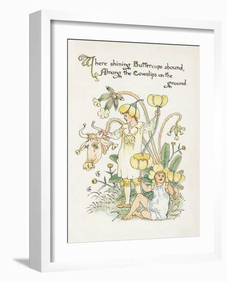 Ranunculus Bulbosus-Walter Crane-Framed Art Print