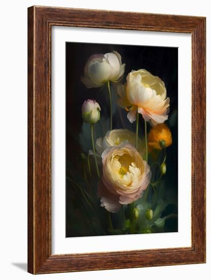 Ranunculus Flowers-Vivienne Dupont-Framed Art Print