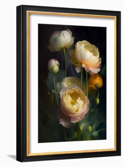 Ranunculus Flowers-Vivienne Dupont-Framed Art Print