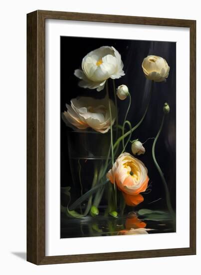 Ranunculus Flowers-Vivienne Dupont-Framed Art Print