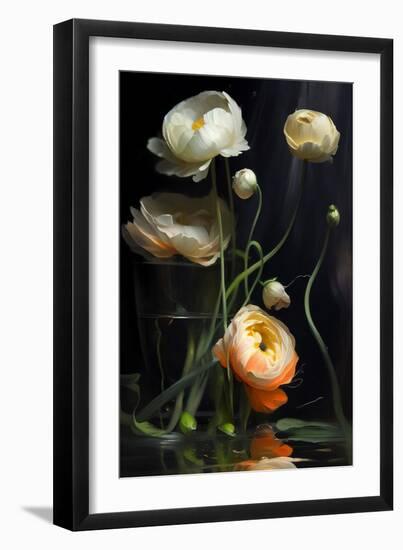 Ranunculus Flowers-Vivienne Dupont-Framed Art Print