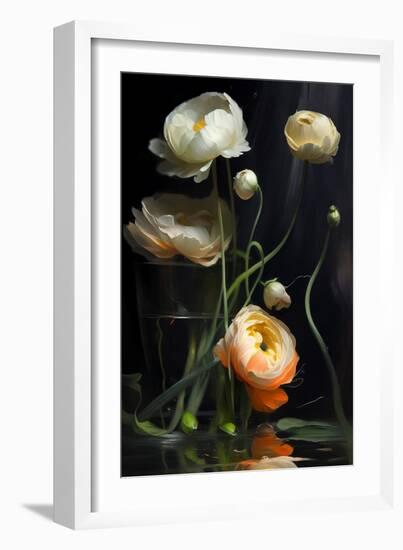 Ranunculus Flowers-Vivienne Dupont-Framed Art Print